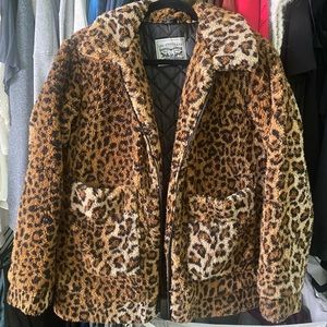 Levi’s cheetah print jacket
